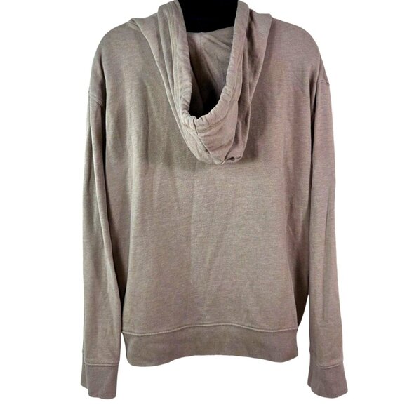 Aeropostale XL Womens Gray Hoodie With Pink Rose Logo Kangaroo Pocket & Drawstri - Picture 2 of 7